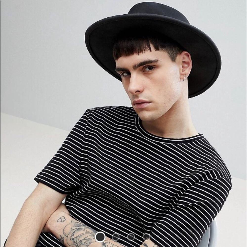 ASOS wide brim Pork Pie hat